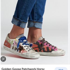 Golden Goose Superstar Patchwork Horsy- Rare! Size 38